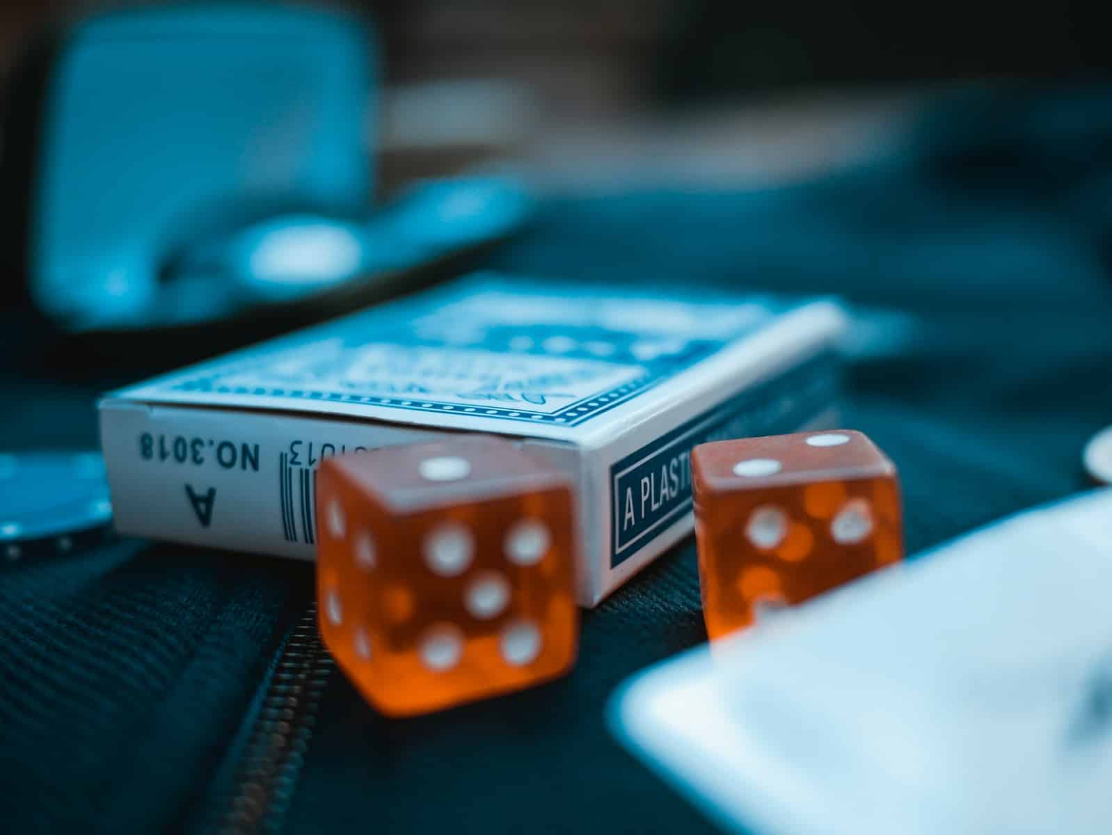 two orange dices