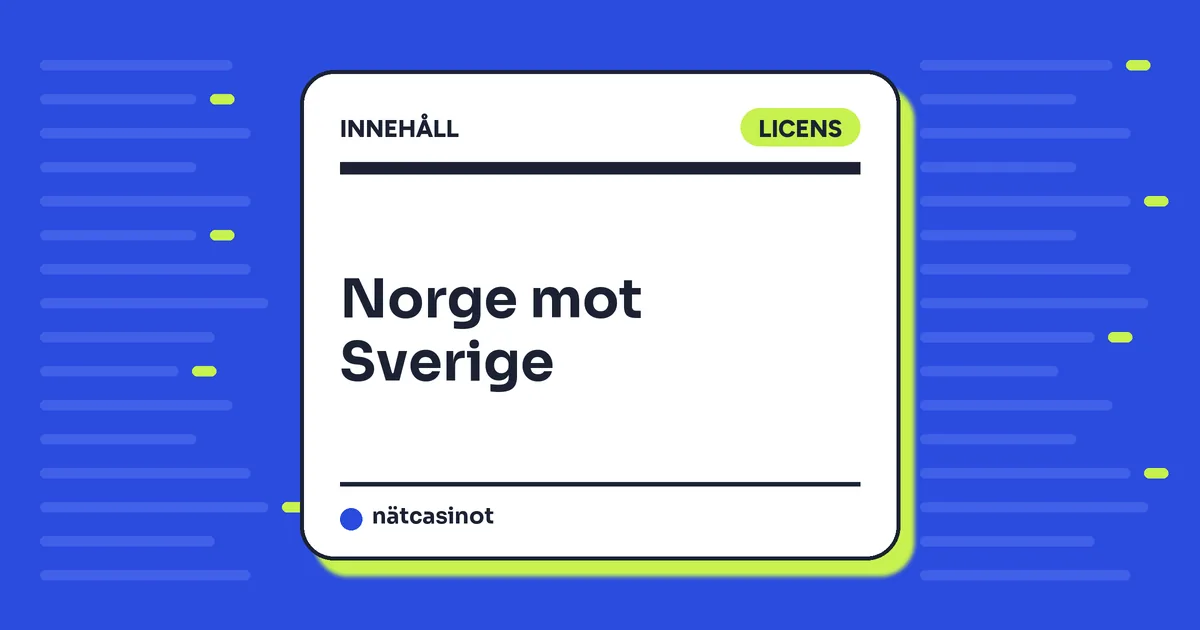 Norges spelmonopol: så skiljer sig online casino i Norge från Sverige