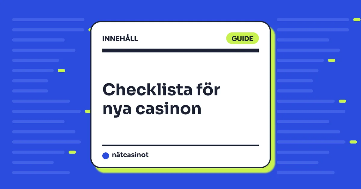 Så väljer du ett nytt casino – checklista i 8 steg