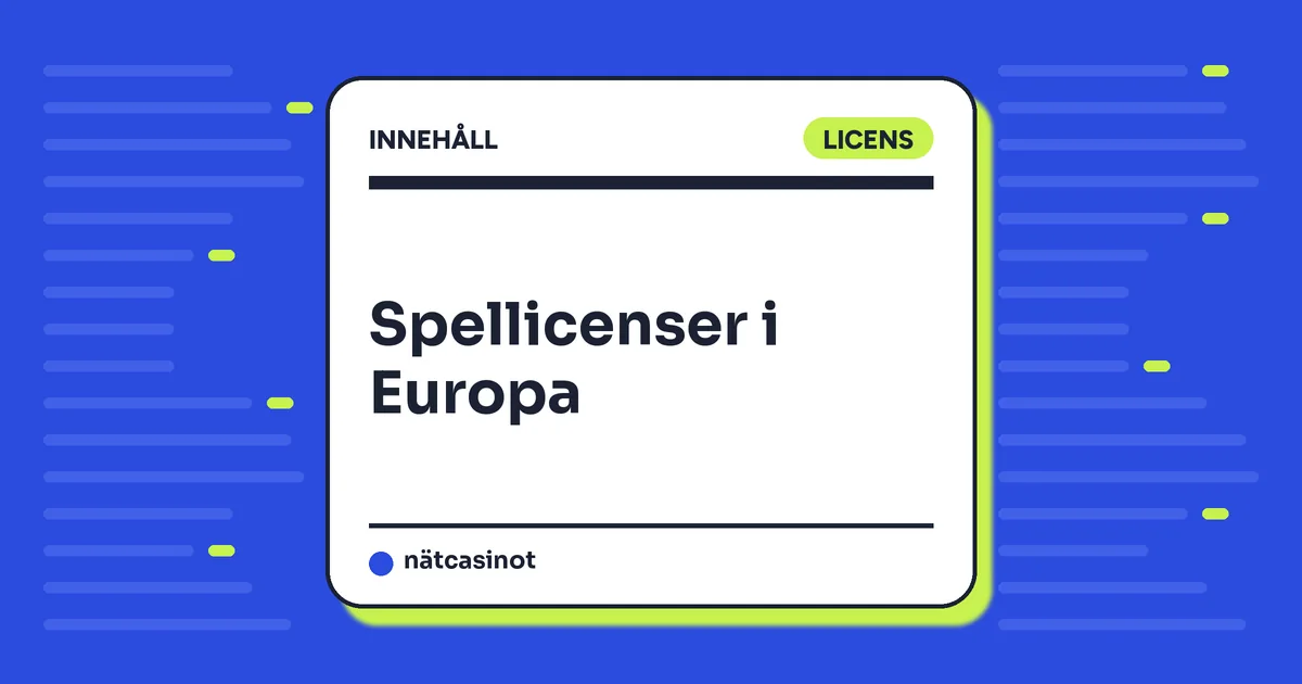 Spellicenser i Europa – varför varje land har sin egen licens