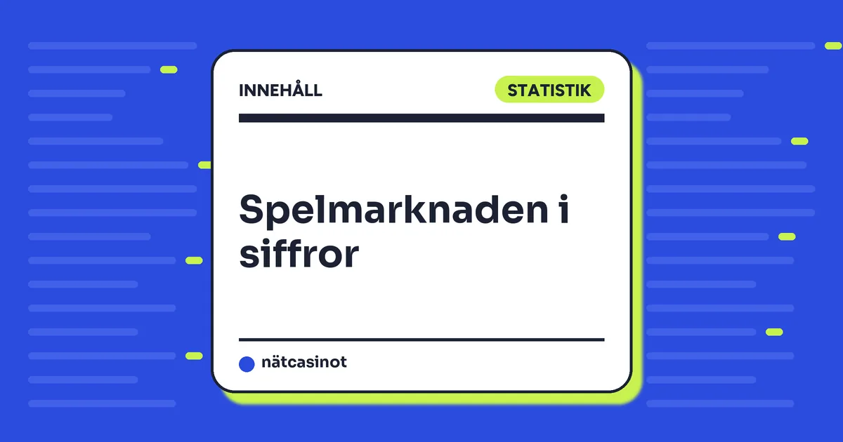 Svenska spelmarknaden i siffror – onlinespel 18,4 miljarder 2025