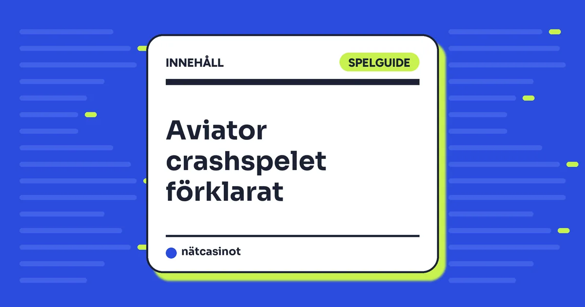 Aviator – så fungerar crashspelet och var du spelar med svensk licens